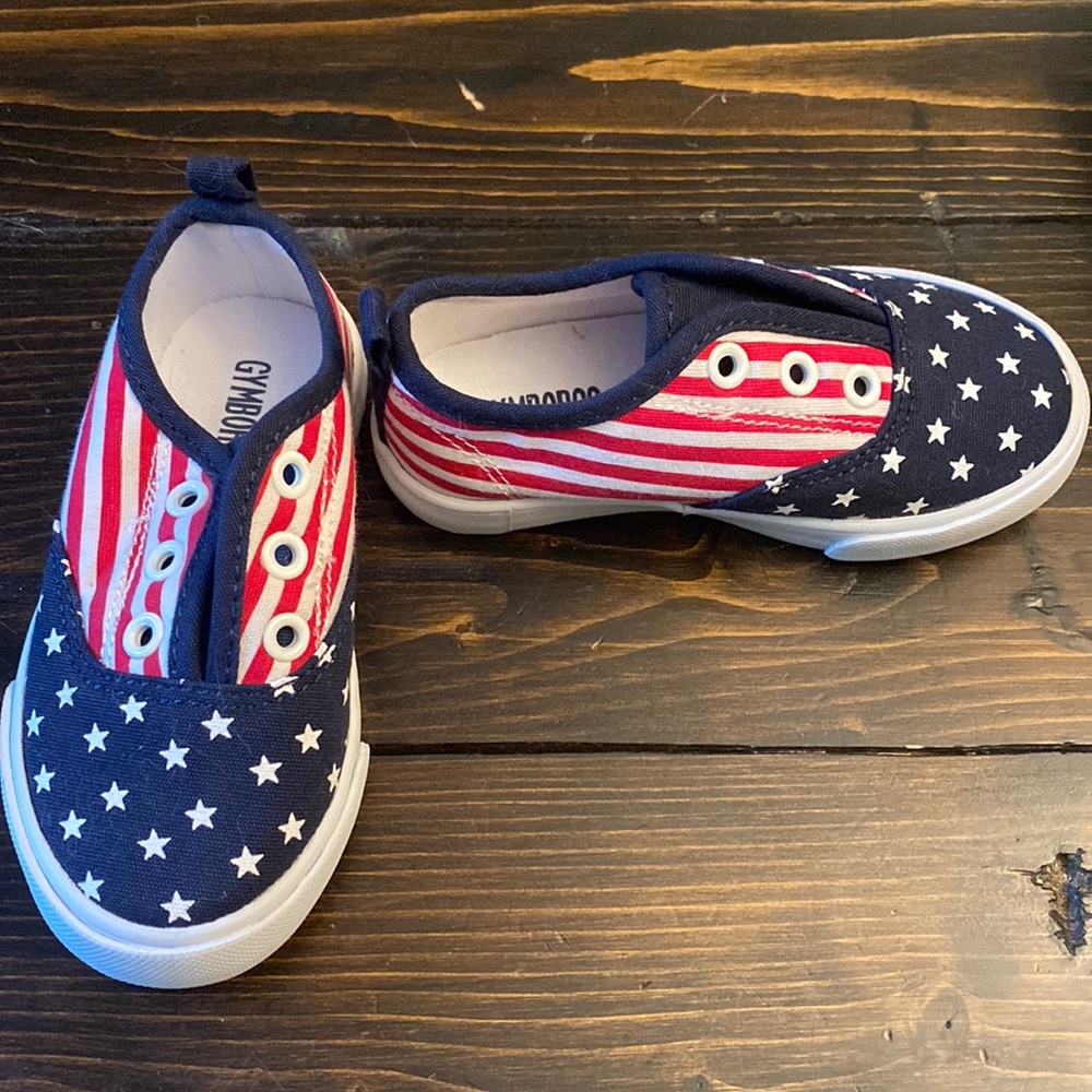 Red White and Blue Boat Shoes